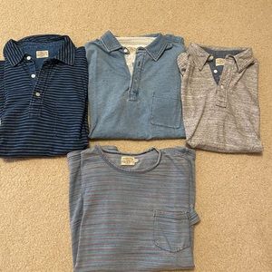 Men’s Medium Faherty Brand Polo and T-Shirt Bundle